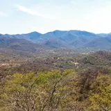 Paisaje dentro de la sierra de Huautla en el estado de Morelos, México