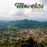 El pueblo mágico de Tepoztlán visto desde el Cerro de la Luz en Morelos, México