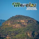 Cima del cerro Tlatoani visto desde el cerro del Papalotzin en el pueblo mágico de Tlayacapan