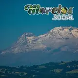 Gran vista del volcan Iztaccihuatl vistos desde el pueblo magico de Tlayacapan, Morelos