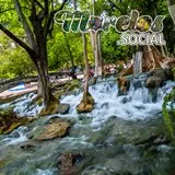 Bella postal del arroyo dentro del balneario 'Las Huertas' en Tlaquiltenango, Morelos