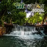 Bonitas cascadas las del balneario 'Las Huertas' en Tlaquiltenango, Morelos