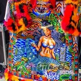 La leyenda de Cuauhtlitzin (Tlanchana de Coatetelco) plasmada en el lienzo del traje de un Chinelo