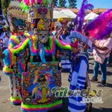 Gran chinelo en el carnaval morelense USA 2021.