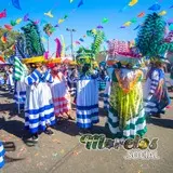 Chinelos en California en el carnaval morelense USA 2021