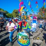 Gran chinelo en carnaval morelense Santa Ana California 2021.