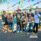 Gran ambiente durante la noche del carnaval morelense 2021.
