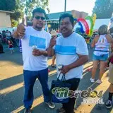 Ambiente de fiesta en el carnaval morelense USA en Santa Ana California.