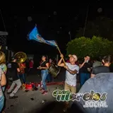Banda de viento tocando en el seguro de Tlalti.