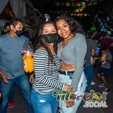 Nuestras amigas de Tlaltizapán saludando en encuentro de comparsas 2022