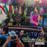 Par de chinelos Rasta en el encuentro de comparsas 2022 Tlaltizapán.