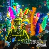 Chinelos brincando al son en encuentro de comparsas 2022 Tlaltizapán Morelos.