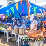 Puestos de bebidas refrescantes en la Feria del Pulque y la Barbacoa 2022 de Huitzilac