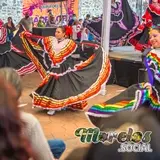Bailable tradicional mexicano en la Feria del Pulque y la Barbacoa