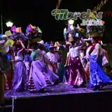 Grupo de baile tradicional Netotiloyan Atlixco en el Festival Zapata Vive