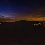 Noche sobre la sierra Montenegro en localidad de Alejandra en Tlaltizapán.