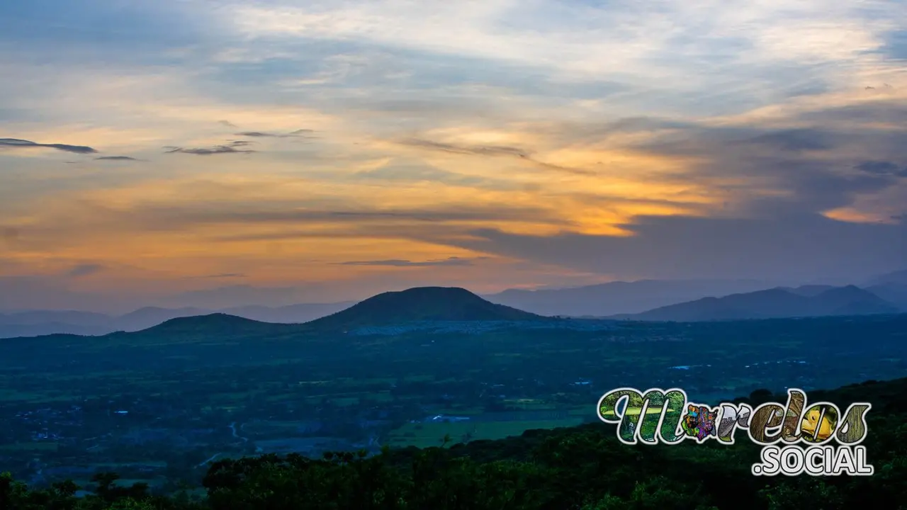 El agradable atardecer de la zona sur del estado de Morelos.