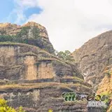 Los cerros de Ocelotepetl y el cerro de Tlacatepetl en Tepoztlán.