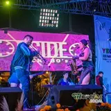 Sonido de los metales de viento del grupo B-side en festival cultural de Yecapixtla.