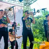 Las Trompetas en el escenario de Yecapixtla Morelos.