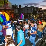 Recorrido comparsa Azteca en Tlayacapan, Morelos.