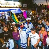 Chinelos de Tlayacapan, recorrido comparsa Azteca.