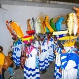 Los tradicionales chinelos de Tlayacapan.