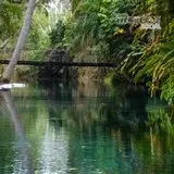 Puente colgante sobre el rio de Las Estacas