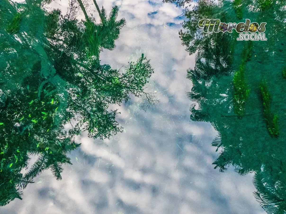 Rio de reflejos en Las Estacas