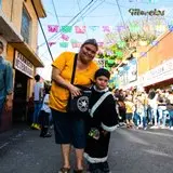 Ambiente Familiar en el carnaval de Jiutepec 2023.
