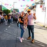 Ambiente Familiar en el carnaval de Jiutepec 2023.