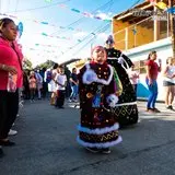 Chinelos en el carnaval de Jiutepec Morelos 2023.