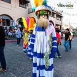 Chinelo durante el carnaval de Jiutepec Morelos 2023.