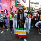 Chinelo saludando desde el carnaval de Jiutepec 2023.