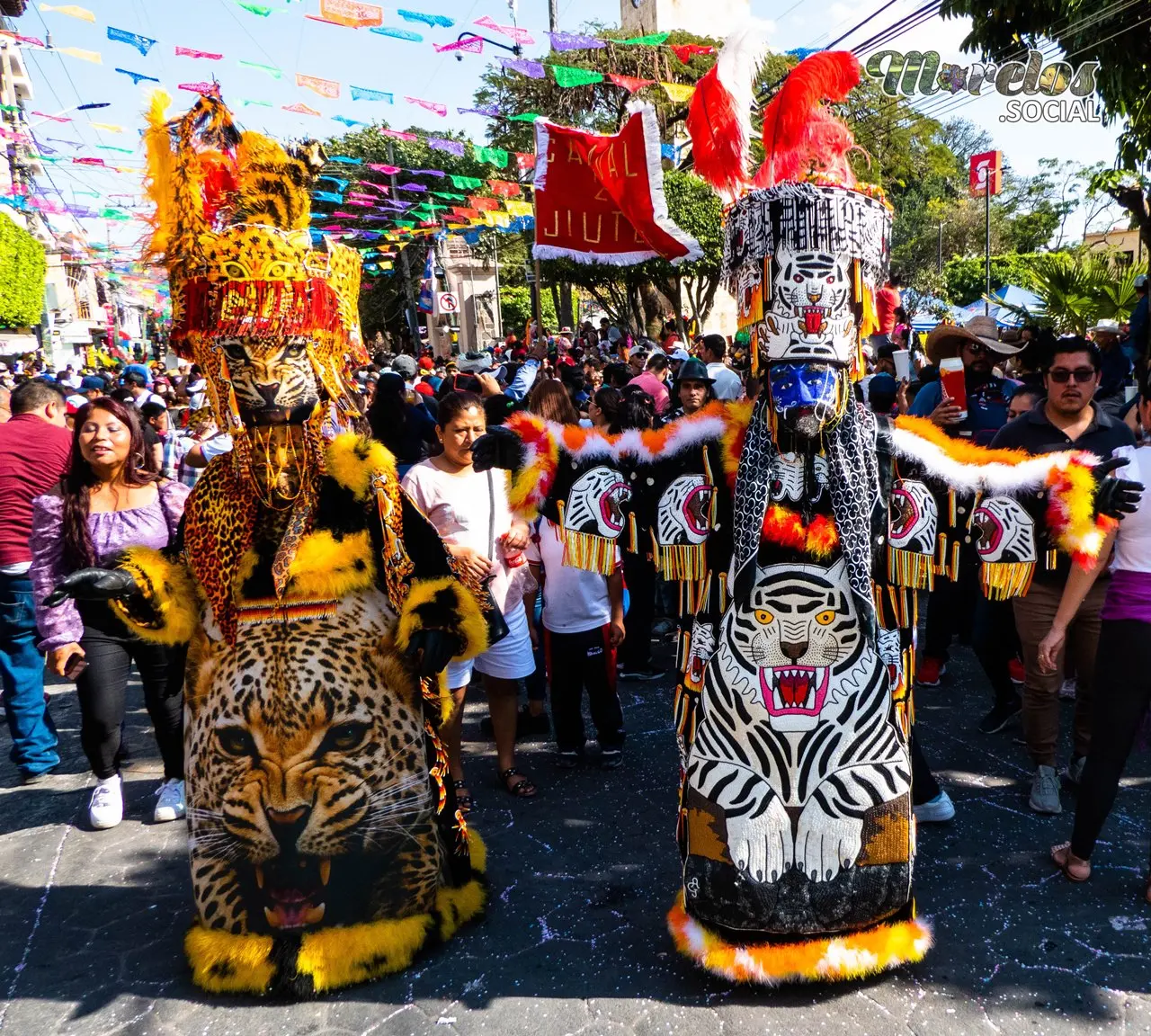 El brinco del chinelo en el carnaval de Jiutepec 2023