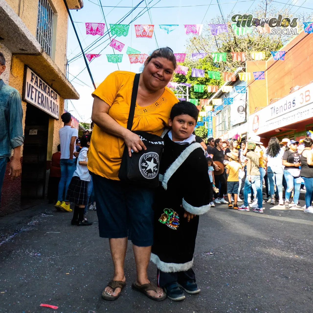 Ambiente Familiar en el carnaval de Jiutepec 2023.