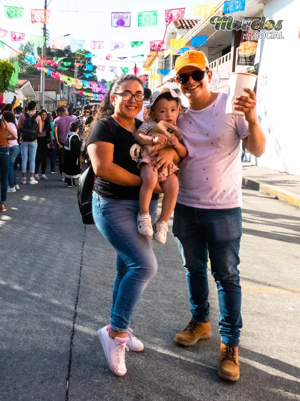 Ambiente Familiar en el carnaval de Jiutepec 2023.