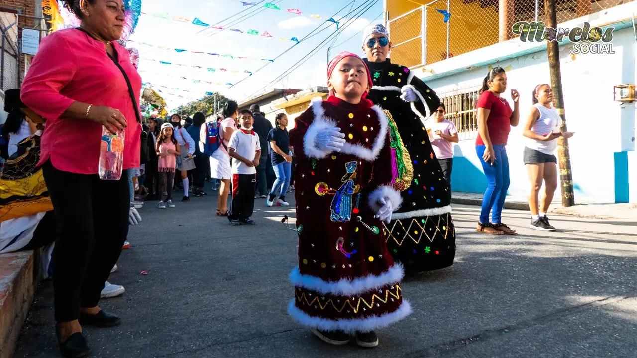 Chinelos en el carnaval de Jiutepec Morelos 2023.