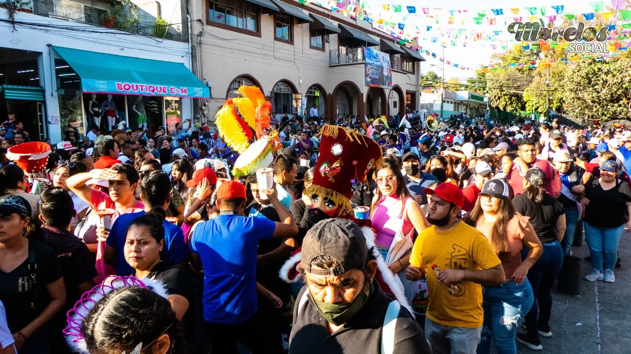 Recorrido del carnaval de Jiutepec Morelos.