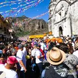 En la iglesia de la Santísima Trinidad de Tepoztlán.