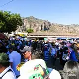 Plaza central de Tepoztlán.