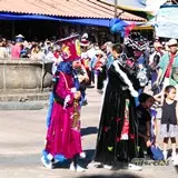 Jóvenes chinelos en Tepoztlán.