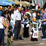 Familias carnavaleras en Tepoztlán.