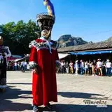Chinelo en el carnaval de Tepoztlán.