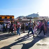 La plaza central de Tepoztlán.