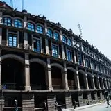 Parte trasera del palacio de gobierno en Cuernavaca.