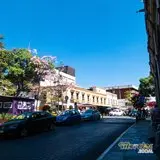 Calle Gutenberg en el centro de Cuernavaca.