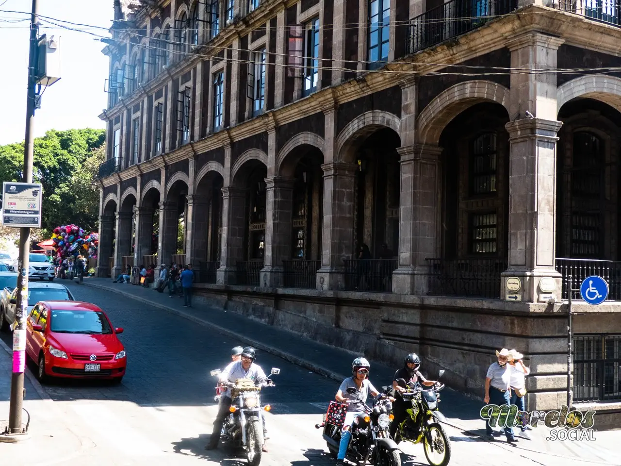 Calle Gutemberg en el centro de Cuernavaca.