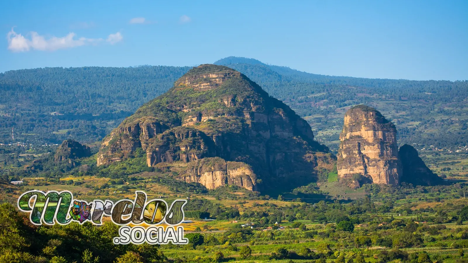 El Cerro el Tlatoani del pueblo mágico de Tlayacapan, Morelos