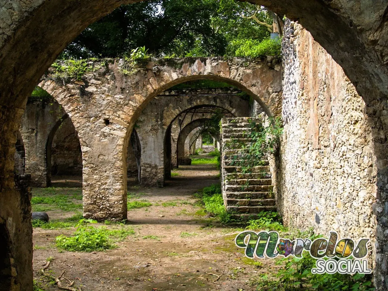 Los Arcos en la exhacienda de San Jacinto Ixtoluca